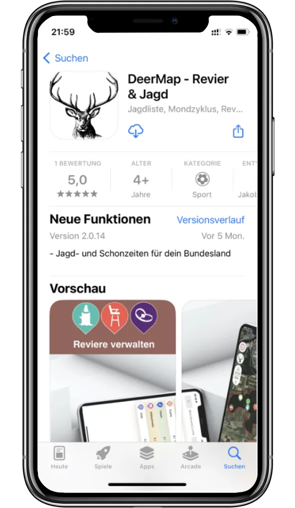 DeerMap im App Store
