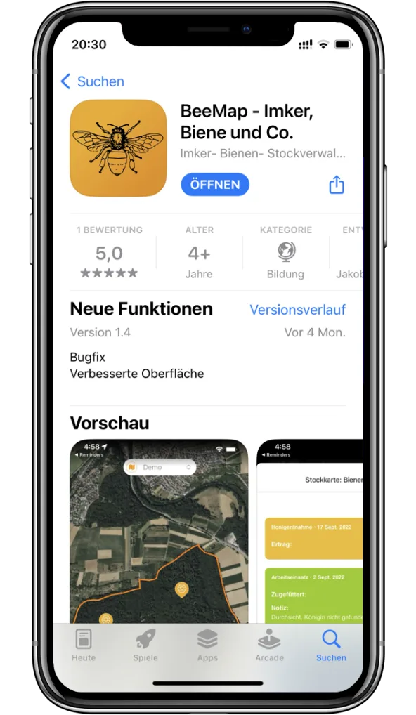 BeeMap im App Store